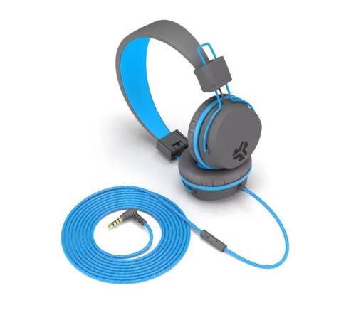 Навушники Jlab JBuddies Studio Kids Wired Graphite/Blue (IEUHJKSTUDIORGRYBLU6)