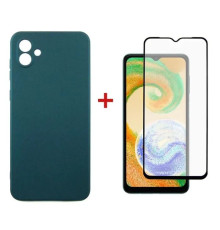 Чохол до мобільного телефона Dengos Samsung Galaxy A04 Case + Glass (Green) (DG-KM-75)