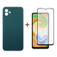 Чохол до мобільного телефона Dengos Samsung Galaxy A04 Case + Glass (Green) (DG-KM-75)