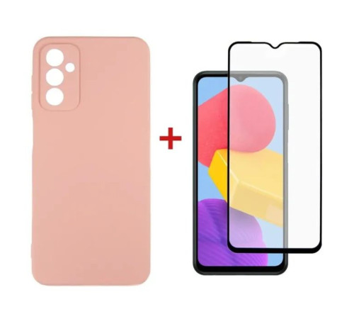 Чохол до мобільного телефона Dengos Samsung Galaxy M13 Case + Glass (Pink) (DG-KM-72)