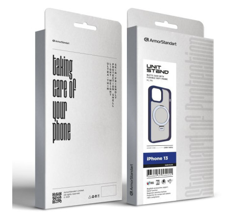 Чохол до мобільного телефона Armorstandart Unit Stand Apple iPhone 13 Dark Blue (ARM74895)