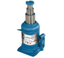 Домкрат GTM гідравлічний пляшковий 10т (210-520мм) двохштоковий (TH810001)