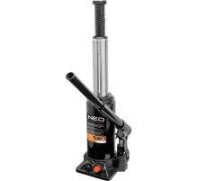 Домкрат Neo Tools гідравлічний пляшковий 10т, 230-456мм (10-454)
