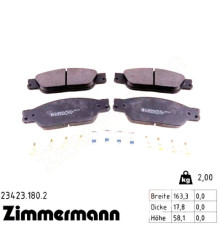 Гальмівні колодки ZIMMERMANN 23423.180.2
