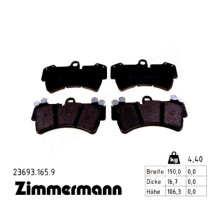 Гальмівні колодки ZIMMERMANN 23693.165.9