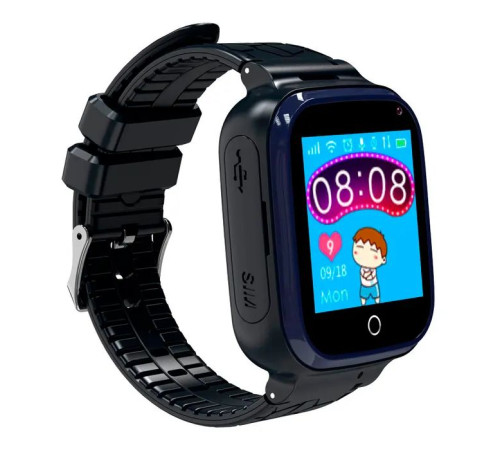 Смарт-годинник Gelius Pro GP-PK007 (Ocean) Black Kids smart watch with GPS tracker (Pro GP-PK007 (Ocean) Black)