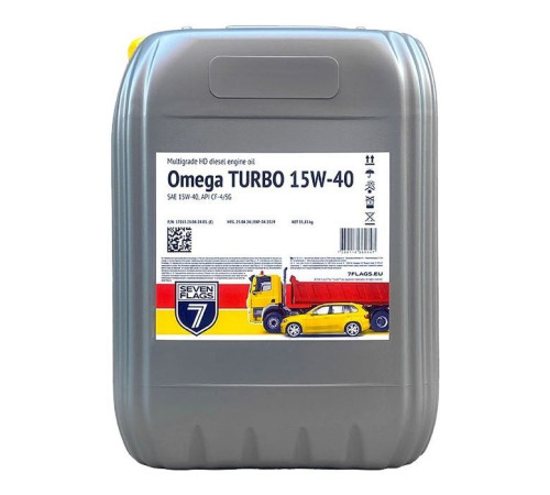 Моторна олива 7FLAGS Omega TURBO 15W-40 17,5л