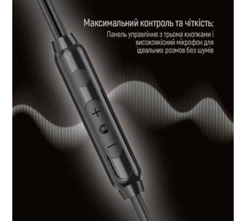 Наушники ColorWay 3.5 mm Wired Earphone UrbanBeat Black (CW-WD03BK)