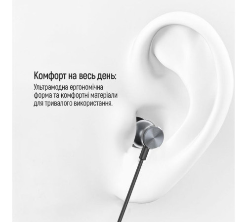 Наушники ColorWay 3.5 mm Wired Earphone UrbanBeat Black (CW-WD03BK)