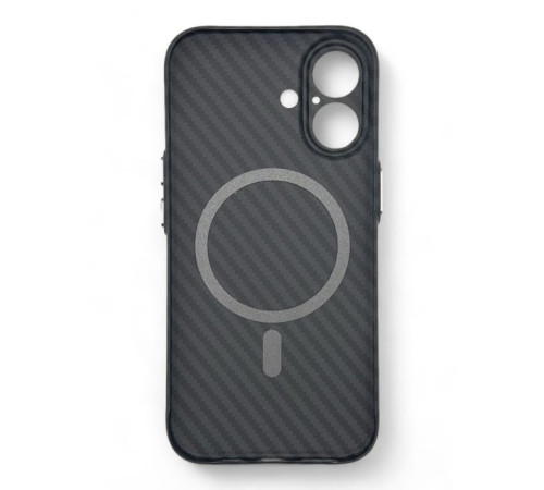 Чохол до мобільного телефона BeCover Carbonite Case (MagSafe) для Apple iPhone 16 Black (712067)