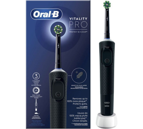 Електрична зубна щітка Oral-B D103.413.3 PRO Black