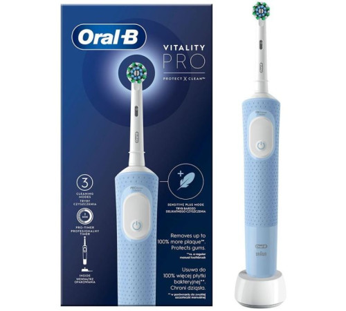 Електрична зубна щітка Oral-B D103.413.3 Vapor Blue