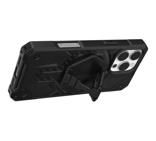 Чохол до мобільного телефона UAG iPhone 16 Pro Max, Monarch Pro Magsafe Carbon Fiber/Black Stand (1144571BV01)