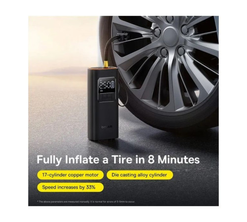 Автомобильный компрессор Baseus Super Mini Pro Black (C1115930011100)