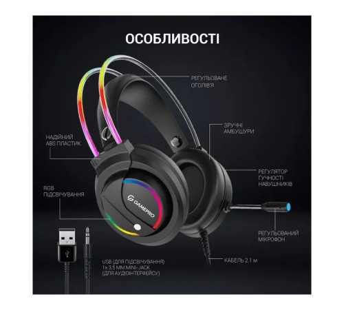 Навушники GamePro HS733 Black (HS733)