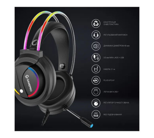 Навушники GamePro HS733 Black (HS733)