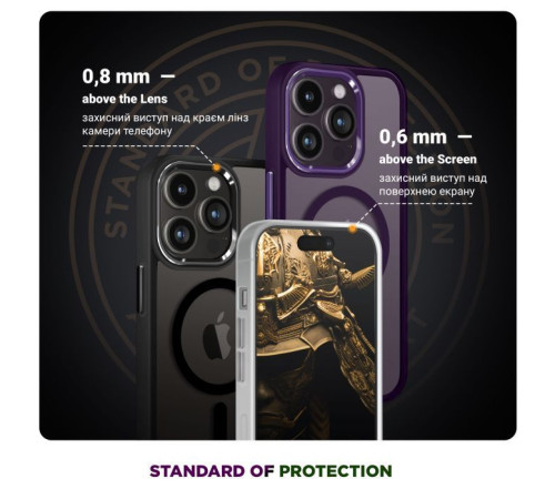 Чохол до мобільного телефона Armorstandart Unit MagSafe Samsung S25 Ultra Matte Clear Silver (ARM82266)