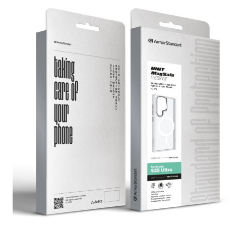 Чохол до мобільного телефона Armorstandart Unit MagSafe Samsung S25 Ultra Matte Clear Silver (ARM82266)