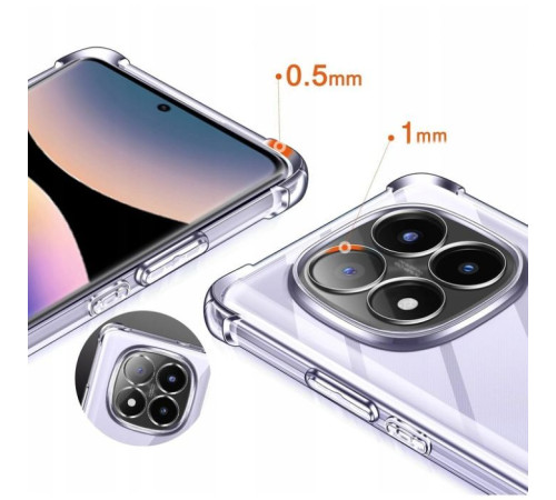 Чохол до мобільного телефона BeCover Anti-Shock Xiaomi Redmi Note 14 Pro 4G Clear (713036)