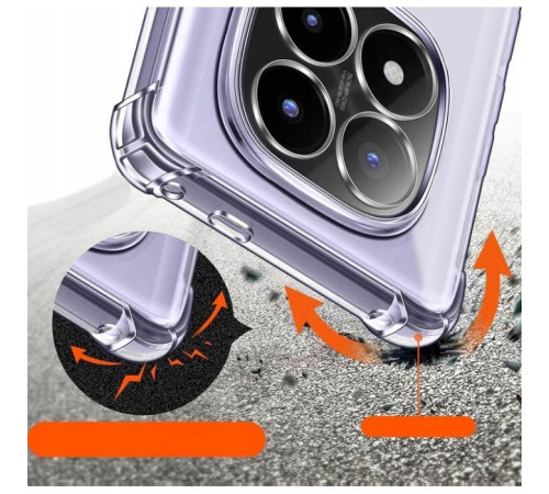 Чохол до мобільного телефона BeCover Anti-Shock Xiaomi Redmi Note 14 Pro 4G Clear (713036)