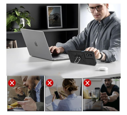 Чохол до мобільного телефона BeCover Military Motorola Moto G04/G04s Black (713062)