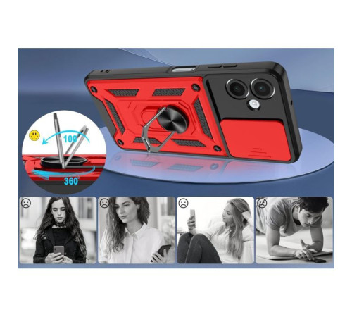 Чохол до мобільного телефона BeCover Military Samsung Galaxy A06 SM-A065 Red (713068)