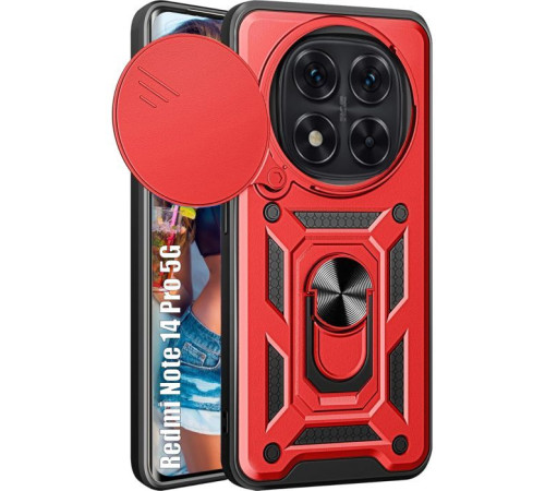 Чохол до мобільного телефона BeCover Military Xiaomi Redmi Note 14 Pro 5G Red (713096)