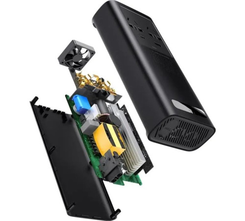 Автомобільний інвертор 12V/220V 500W Super Si Power Inverter CN/EU Black Baseus (CGNB000101)