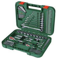 Набір інструментів Bosch 1/2", 1/4", 132шт, CrV (1.600.A02.Z9B)