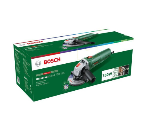 Шліфувальна машина Bosch UniversalGrind 750-125 125мм 750W, 12000об/хв, 1.9кг (0.603.3E2.001)