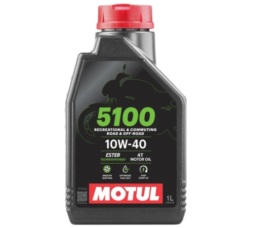 Моторна олива MOTUL 5100 4T SAE 10W-40 1л