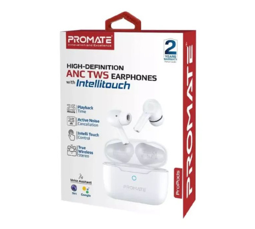 Навушники Promate ProPods White (propods.white)