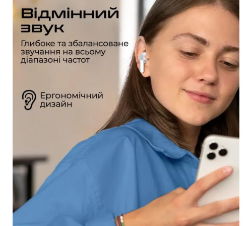 Навушники Promate ProPods White (propods.white)