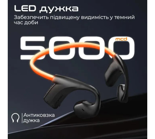 Навушники Promate RippleGlow Black (rippleglow.black)