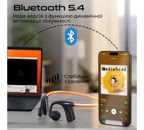 Навушники Promate RippleGlow Black (rippleglow.black)