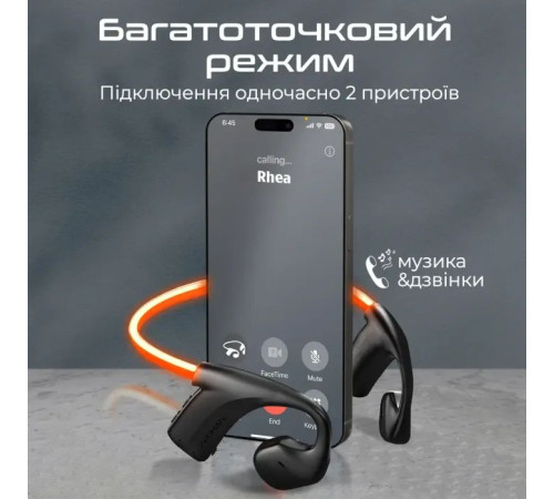 Навушники Promate RippleGlow Black (rippleglow.black)