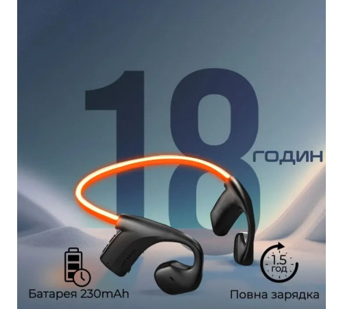 Навушники Promate RippleGlow Black (rippleglow.black)