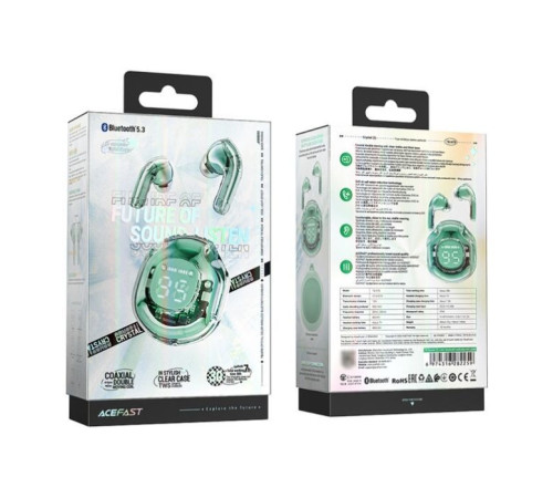 Навушники Acefast T8 Mint Green (6974316282259)