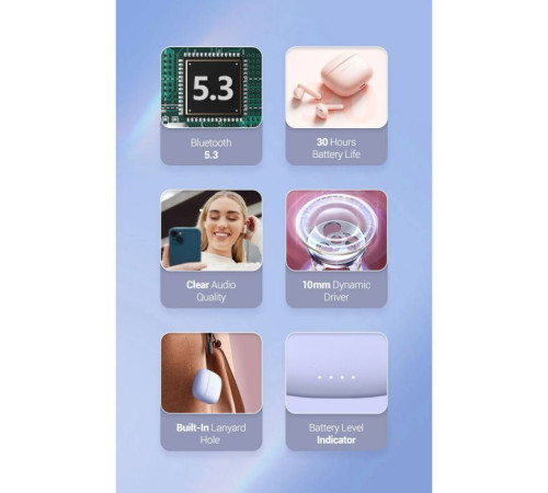 Навушники Vention Elf Earbuds E03 Purple (NBHV0)