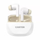 Наушники Canyon Hexagon 7 TWS ANC+ENC Wireless Charge White/Beige (CNS-TWS7WB)