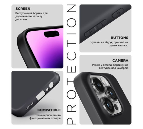 Чохол до мобільного телефона Armorstandart Matte Slim Fit Realme 14 Pro+ 5G Camera cover Black (ARM83652)