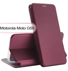 Чохол до мобільного телефона BeCover Exclusive Motorola Moto G55 Red Wine (713521)