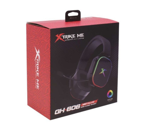 Навушники Xtrike ME GH-606 XBOX/PS/PC USB+3.5 мм RGB Black (GH-606)