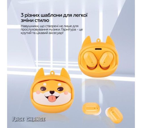Навушники XoKo G05-face changing TWS Yellow (G05-YEL)