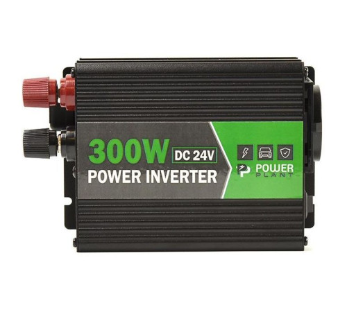 Автомобільний інвертор 24V/220V 300W, USB 5V 1A, HYM300-242 PowerPlant (KD00MS0002)