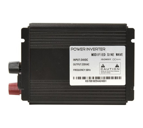 Автомобільний інвертор 24V/220V 300W, USB 5V 1A, HYM300-242 PowerPlant (KD00MS0002)
