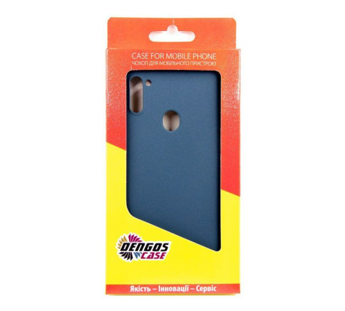 Чохол до мобільного телефона Dengos Carbon Samsung Galaxy A11, blue (DG-TPU-CRBN-67) (DG-TPU-CRBN-67)