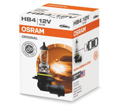 Автолампа Osram галогенова 51W (OS 9006)