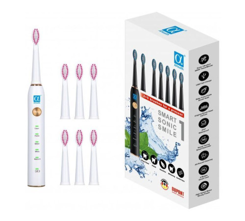 Електрична зубна щітка AHealth SMART SONIC SMILE 1 white (AHsss1w)
