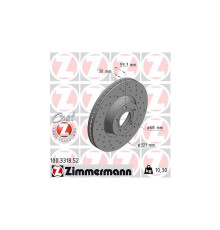 Гальмівний диск ZIMMERMANN 100.3318.52